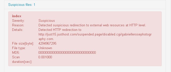 justhost check for malware on website